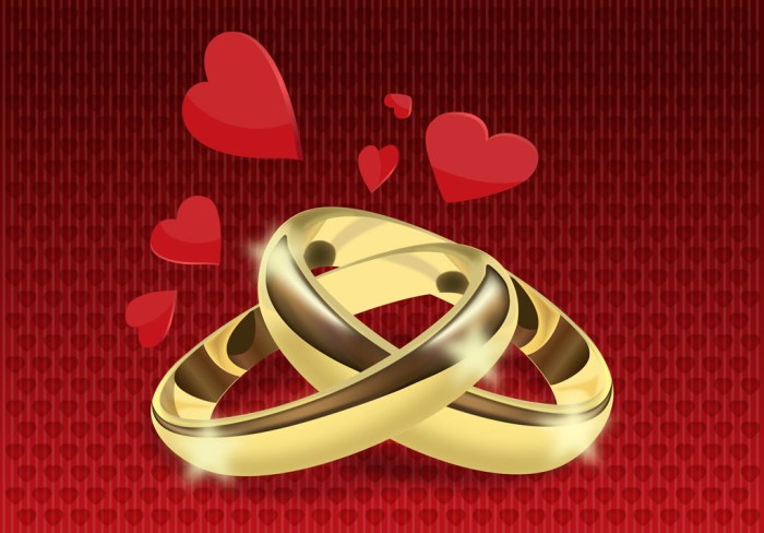 Contoh desain cincin vector