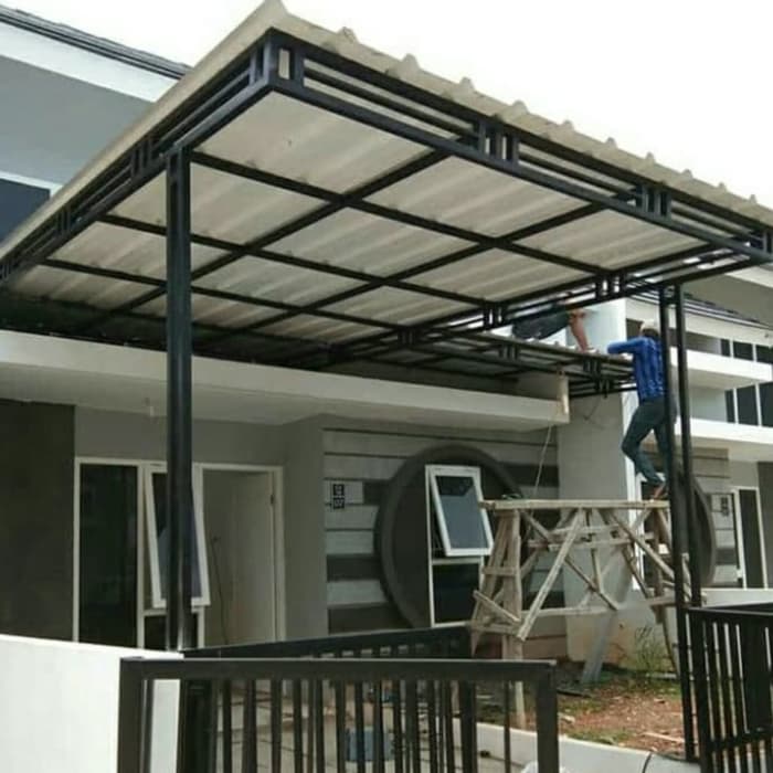 Contoh desain canopy minimalis